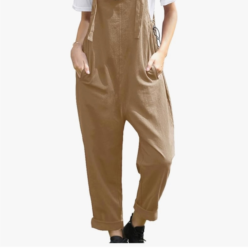 Casual Tan Jumpsuit
